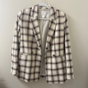 H&M Plaid Blazer
